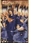 unknow artist Wilton Diptych: Virgin and Child with Angels oil painting on canvas